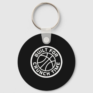 Built For Crunchtime Sketll Player Team Practice Keychain