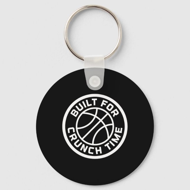 Built For Crunchtime Sketll Player Team Practice  Keychain (Front)