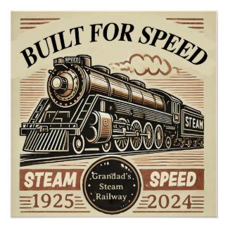 Built for Speed – Customizable Glossy Poster