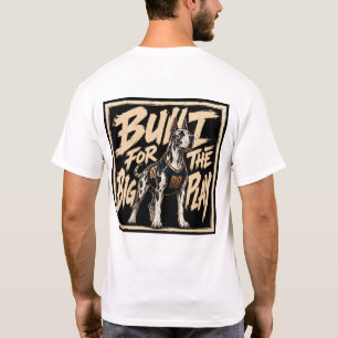 Built For The Big Play Great Dane Art T-Shirt