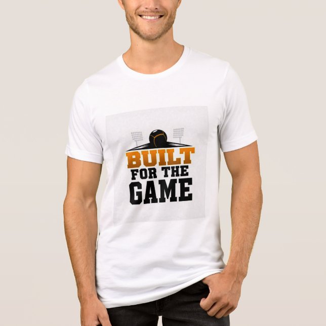 Built for the Game Baseball Stadium T-Shirt Tri-Blend Shirt (Front)