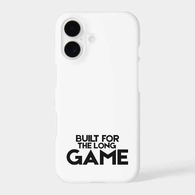 Built For The Long Game Minimalist iPhone 17 Case (Verso)