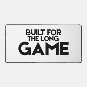 Built For The Long Game Minimalist Large Desk Mat