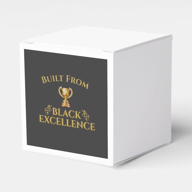 Built From Black Excellence Legacy Favor Box (Front Side)