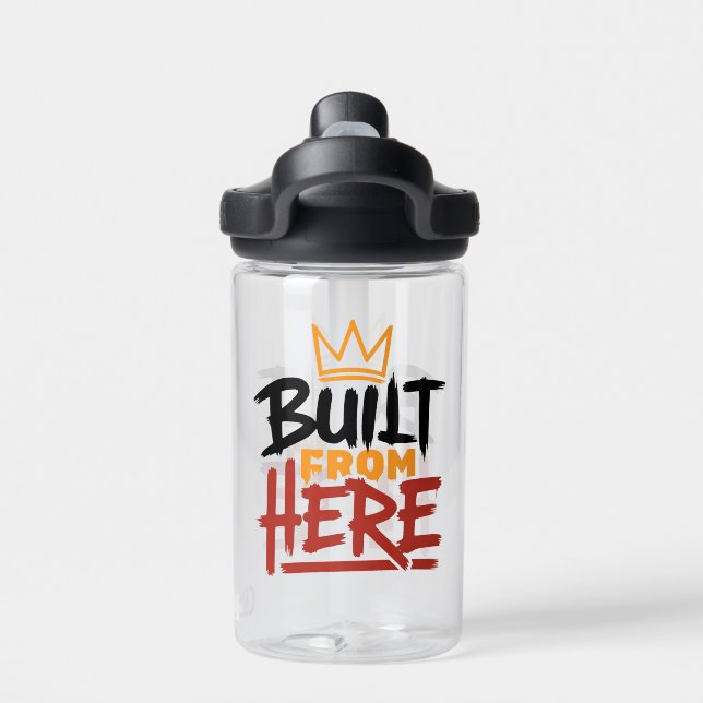 Built From Here Expression Of Pride & Authenticity Water Bottle (Back)