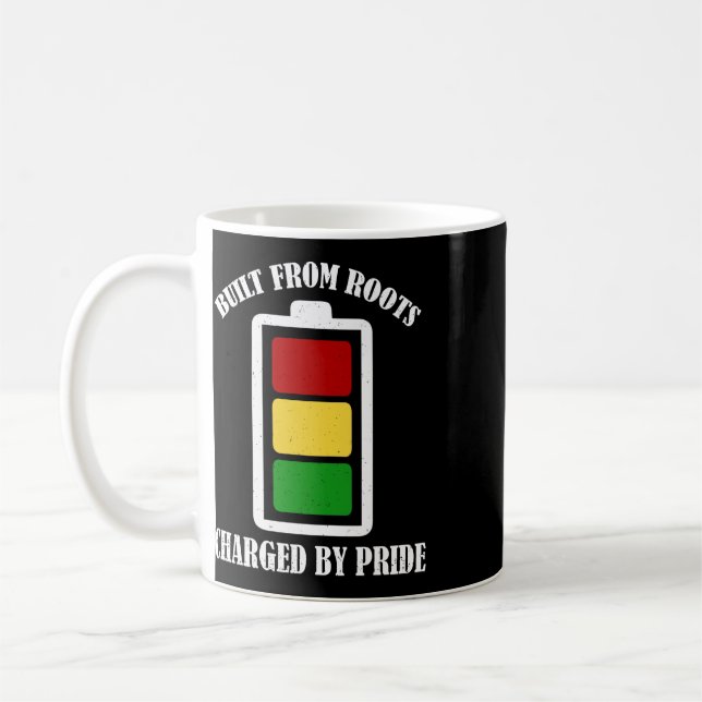 Built From Roots Juneteenth Black History African  Coffee Mug (Left)