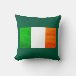 Built Irish, Raised NYC - New York, Ireland Flag Throw Pillow