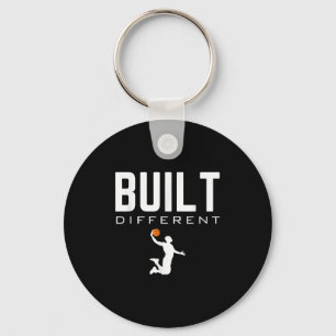 Built Not Born _ Bodybuilding Motivational Fitness Keychain