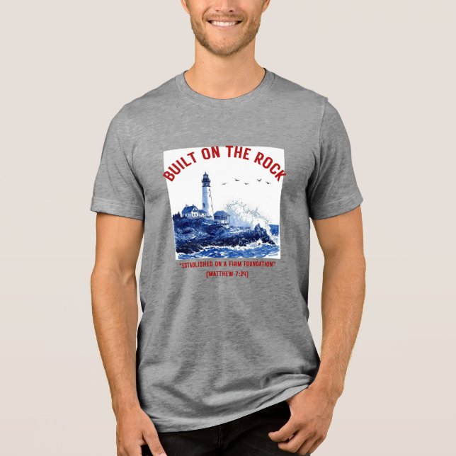 Built on The Rock Tri-Blend Shirt (Front)