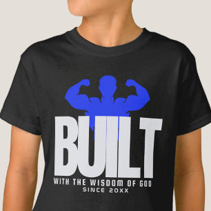 Built - Spiritual Jesus Gratitude Black Graphic T-Shirt