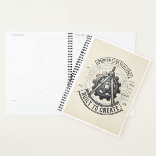 Built To Create Vintage Engineering Compass Not Planner