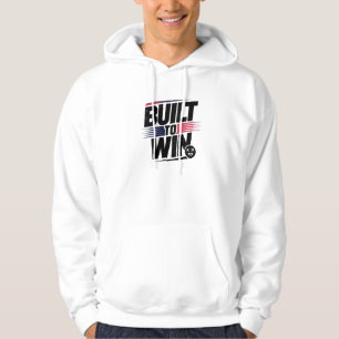 Built to Win – Motivational Typography Graphic Hoodie
