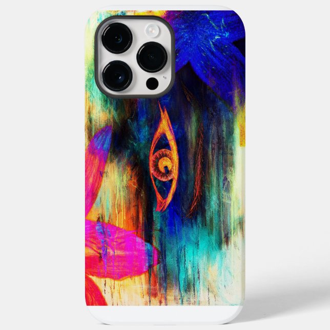 Built Tough Phone Case (Woman Eyes Flower Color) (Back)