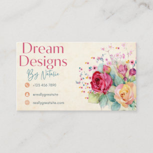 Buisness Card Floral
