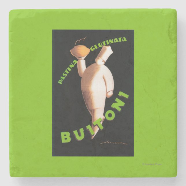 Buitoni Pasta Promotional Poster Stone Coaster (Front)