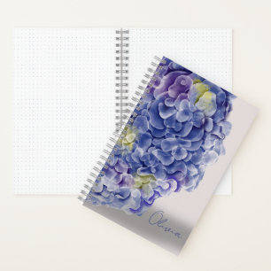 Bujo dotted journal small - Watercolour hydrangeas