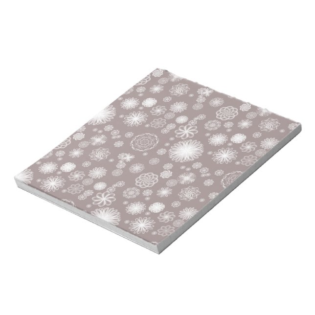 BuJo Patterned Paper Dusty Pink Florals Notepad (Rotated)
