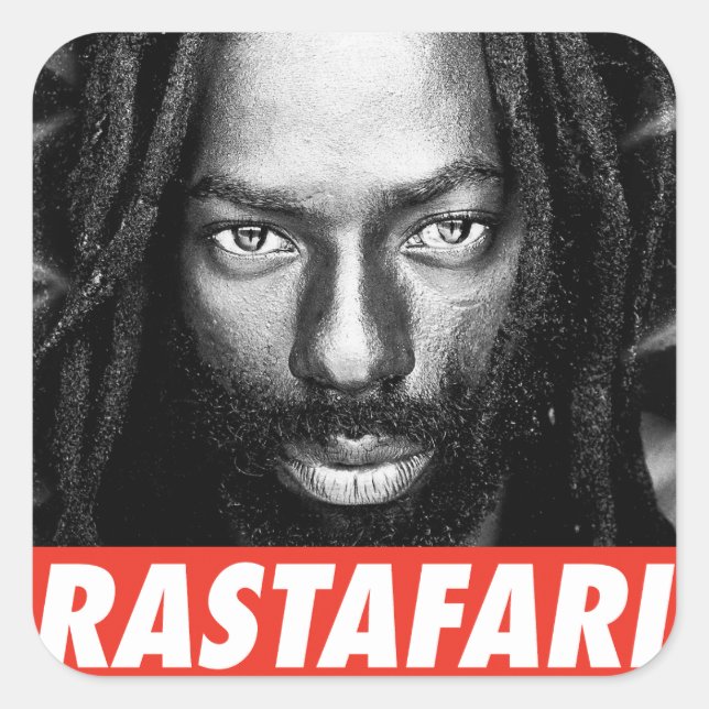 Buju Rastafari Rasta Bless One Love Roots Sticker (Devant)