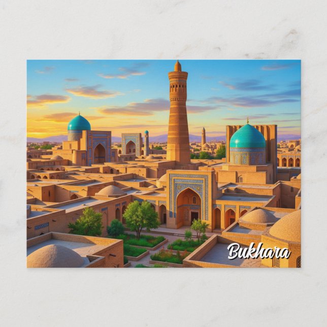 Bukhara Uzbekistan Travel Postcard (Front)