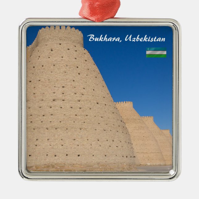 Bukhara, Uzbekistan -  Wall of the Ark fortress Metal Ornament (Front)