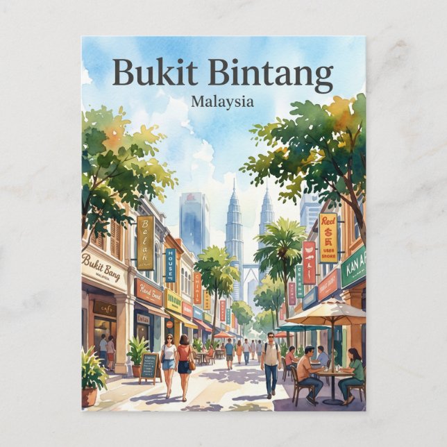 Bukit Bintang Malaysia Postcard (Front)