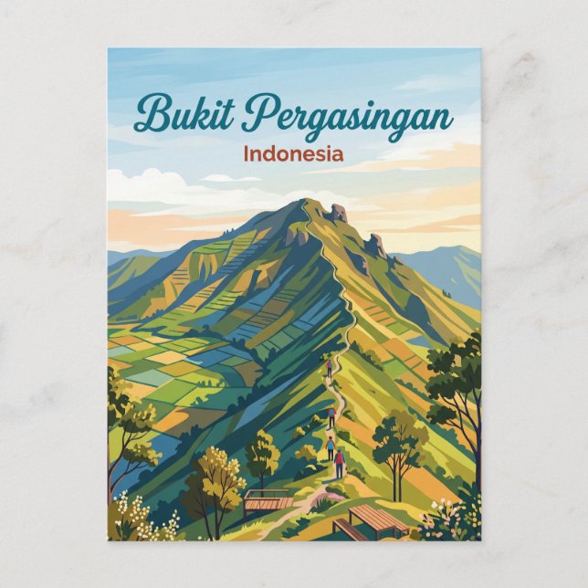 Bukit Pergasingan Indonesia Postcard (Front)