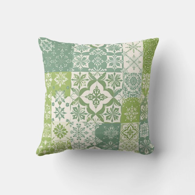 Buko Pandan Green Throw Pillow (Back)