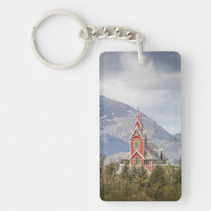 Buksnes Church Lofoten Norway Keychain