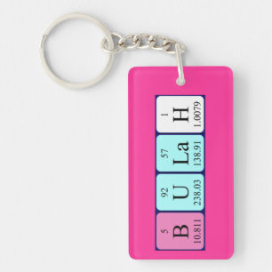 Bulah periodic table name keyring