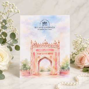 Buland Darwaza, Fatehpur Sikri   Memorable Travel Holiday Postcard