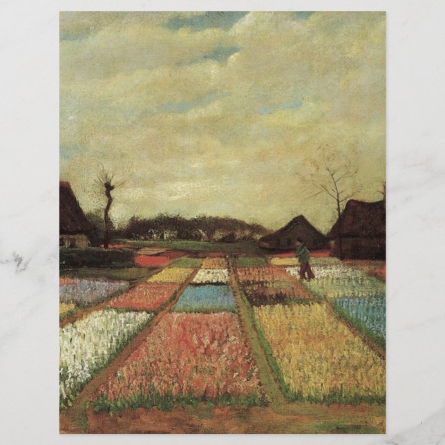Bulb Fields by Vincent van Gogh. (Front)
