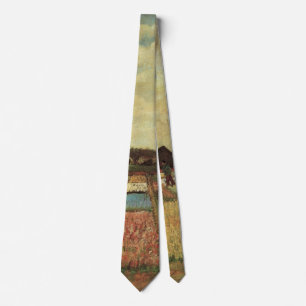 Bulb Fields by Vincent van Gogh Tie