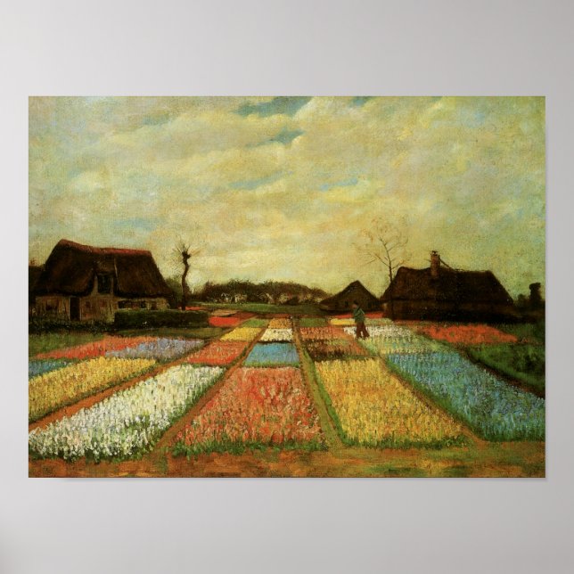 Bulb Fields Holland (F186) Van Gogh Fine Art Poster (Front)