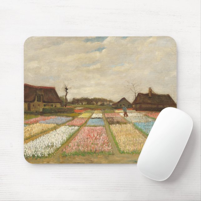 Bulb Fields | Vincent van Gogh Mouse Pad (With Mouse)