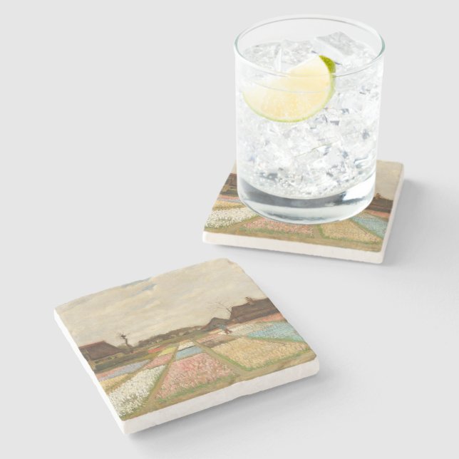 Bulb Fields | Vincent van Gogh Stone Coaster (Side)