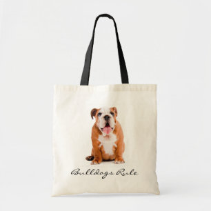 Buldogs Règle Sac fourre-tout de canevas de budge