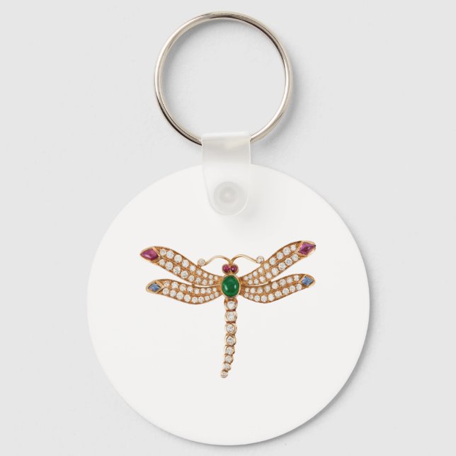 BULGARI DIAMOND DRAGONFLY. BEAUTIFUL BLING BLING KEYCHAIN (Front)