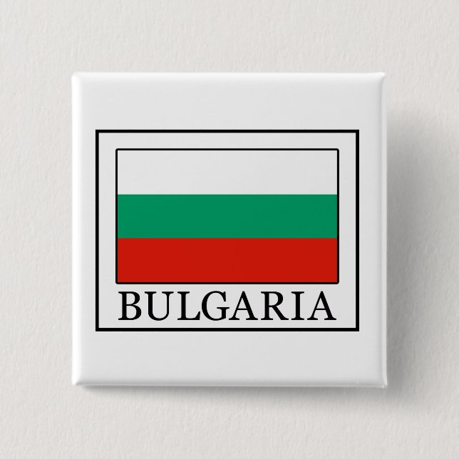 Bulgaria 2 Inch Square Button (Front)
