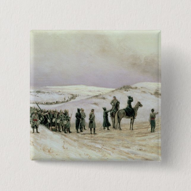 Bulgaria 2 Inch Square Button (Front)