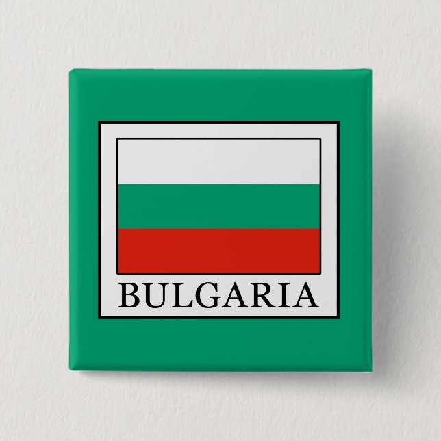 Bulgaria 2 Inch Square Button (Front)