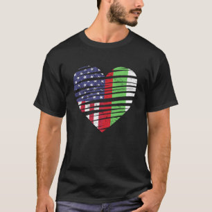 Bulgaria American Grown Heart USA Patriot Heritage T-Shirt