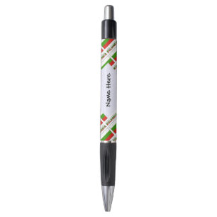 Bulgaria and Bulgarian Flag Tiled Personalized Pen
