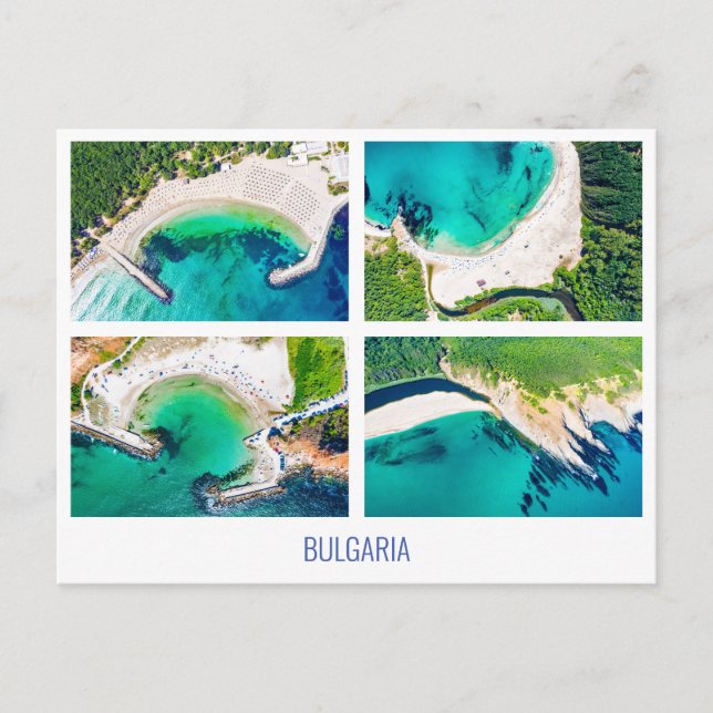 Bulgaria, Black Sea beach, postcard (Front)