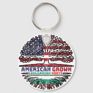 Bulgaria Bulgarian US American USA United States Keychain