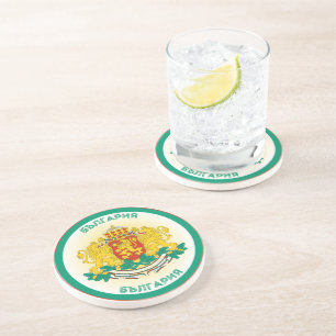 Bulgaria Coat of Arms Circle Shape Coaster