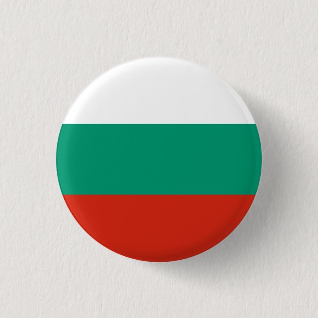 Bulgaria Flag 1 Inch Round Button (Front)