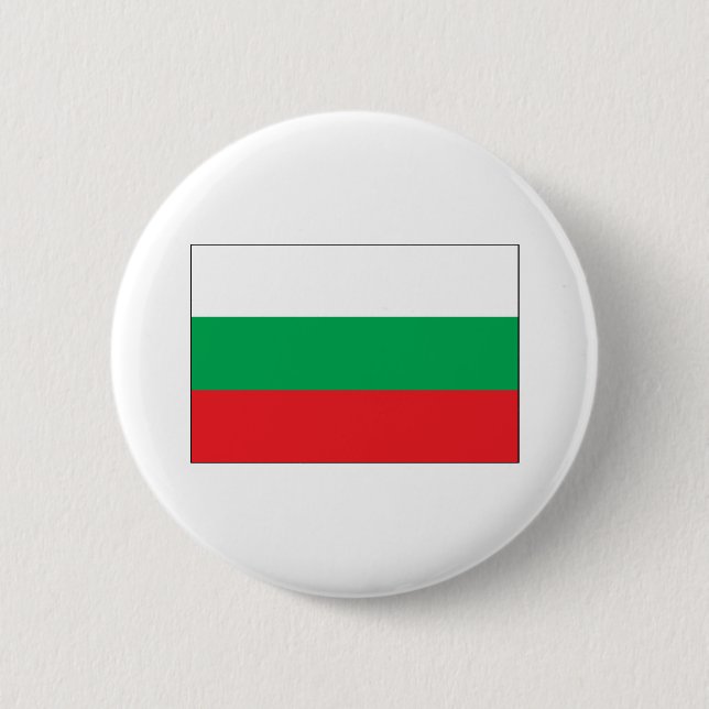 Bulgaria Flag 2 Inch Round Button (Front)