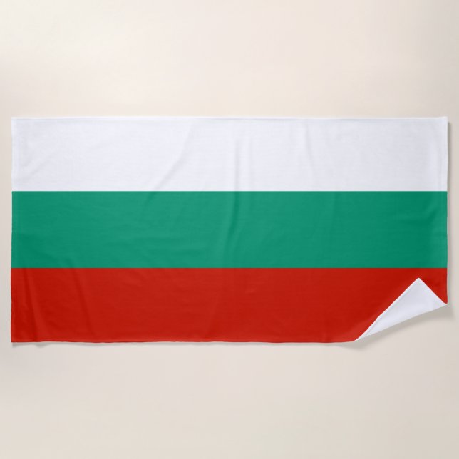 Bulgaria flag beach towel (Front)