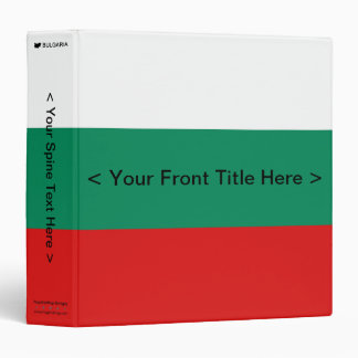 Bulgaria Flag Binder