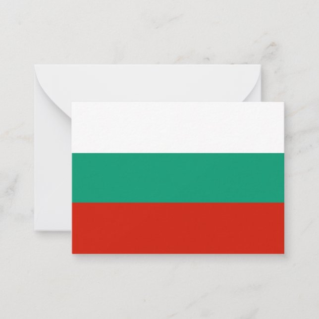 Bulgaria flag card (Front)